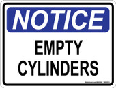 9 x 12" Notice Empty Cylinders