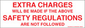 Extra Charges Safety Regulations Decal