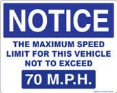 【未開封】 MEMI/SPEED LIMIT Regulatory signs maximum speed limit traffic sign 20 km