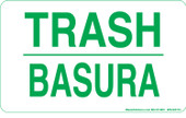 3 x 5" Trash Bilingual Sticker