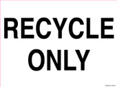9 x 12" Recycle Only Recycling Decal