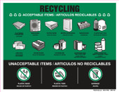  8 x 11" Recycling Acceptable Items Bilingual