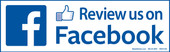 4 x 12" Review us on Facebook Decal