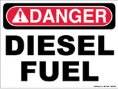 9 x 12" Danger Diesel Fuel Decal