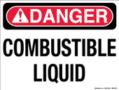 9 x 12" Danger Combustible Liquids Decal