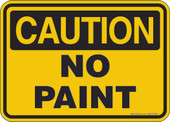 5 x 7" Caution No Paint Decal