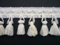 Cotton Crimp 70mm Tassel Fringe, Colour 1 Natural [ONLY 5 METRES LEFT&91;