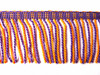 Calgary 70mm Bullion Fringe, Colour 1 Orange/ Purple