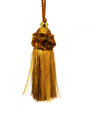 Ribbons 120mm Key Tassel Colour 3: Autumn Gold