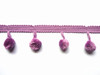 12mm Ball Pom Pom Fringe, Colour 1 Purple