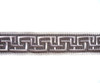 Greek Key 35mm Braid, Colour 5 Grey/ Silver