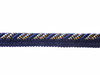 Bagdad 8mm Flange Cord, Colour 5 Navy/ Gold [SOLD OUT]