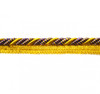 Bagdad 8mm Flange Cord, Colour 1 Purple/ Citrus Gold 