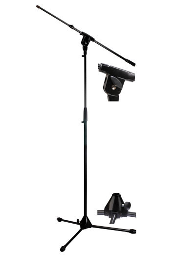 Travel Sonic Tripod Mic Stand With Telescopic Boom Attachment