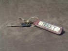 Leather Key Fob with Engraved Plate