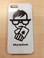 White Kards Geek iPhone Protective Cover with black logo