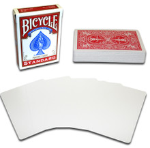 Blank Face Bicycle playing cards. Available in Red Back and Blue Back design.