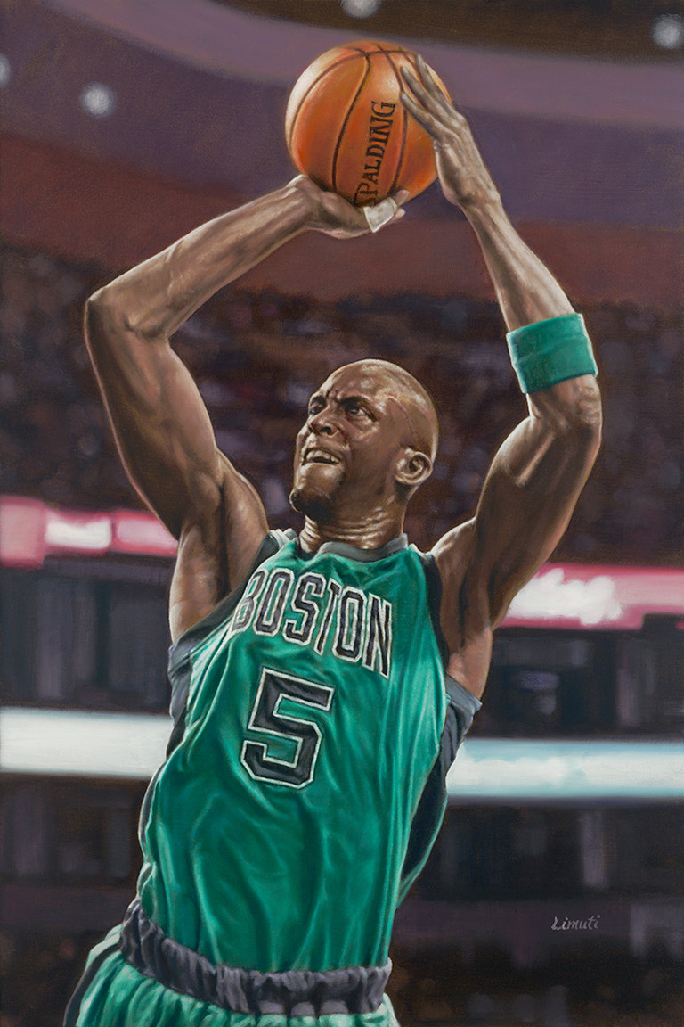 Kevin Garnett Boston Celtics-LE-156 - Victory Fine Arts Redesign