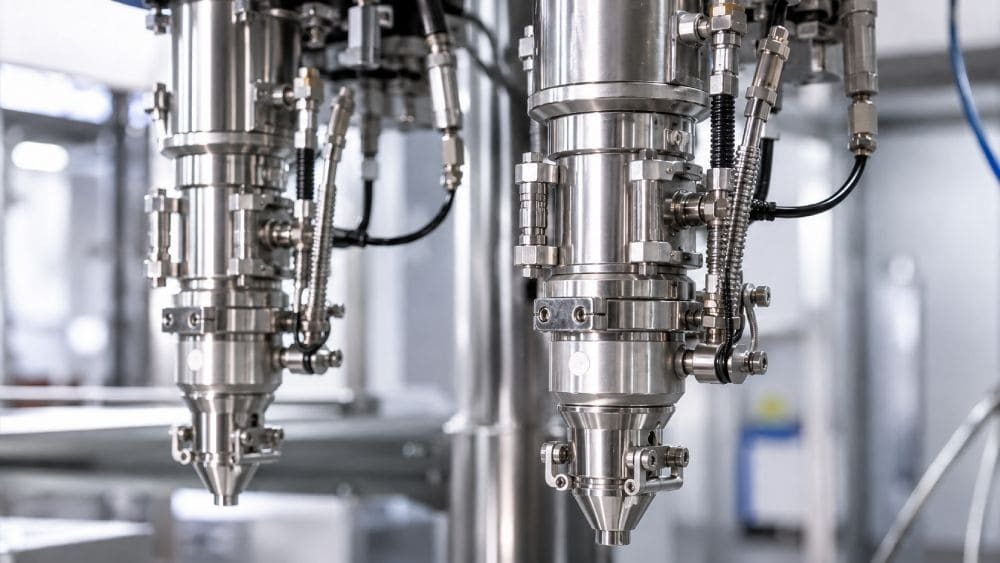 custom engineered filling nozzle particulates viscous