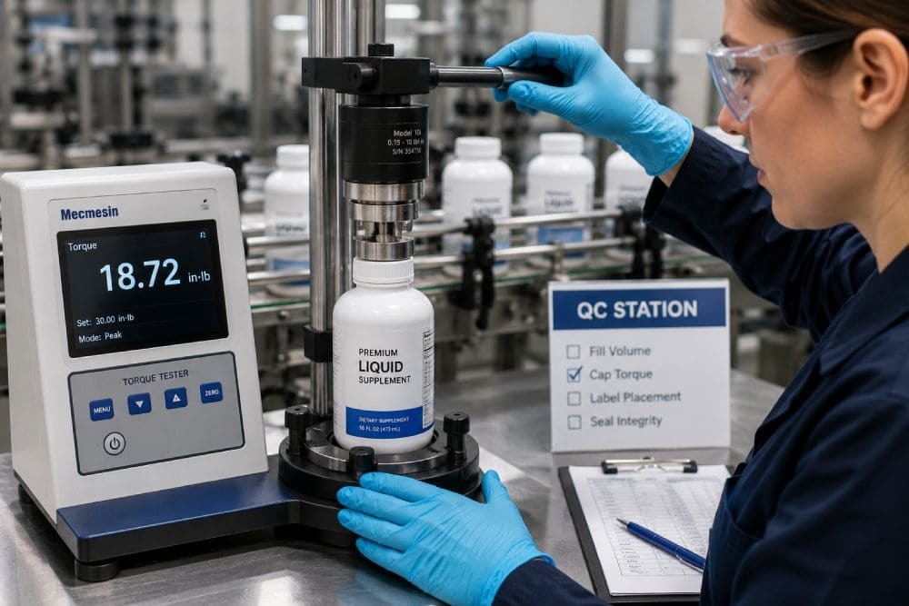 Digital cap torque tester quality control