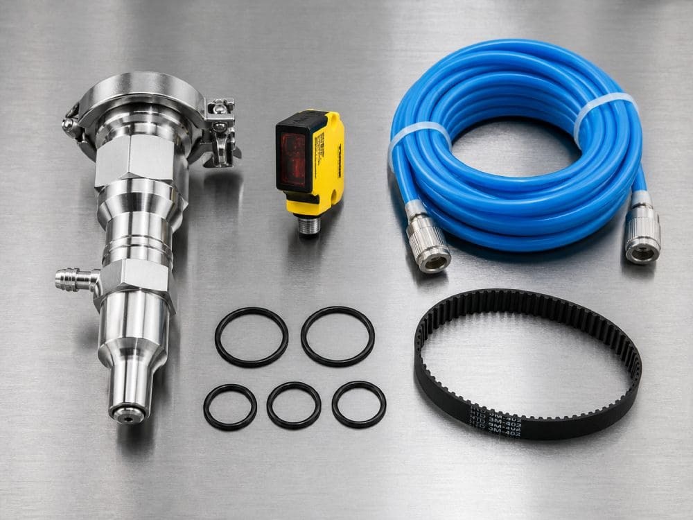 Essential packaging machine spare parts inventory list