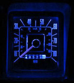 MP-6677-LED-GA-BRC-BLU-UB  66-77 Bronco ULTRA BRIGHT BLUE LED Gauge Lamp Kit