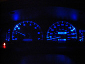 MP-7993-LED-GA-FOX-UB-BLUE 79-93 Mustang Blue LED Lamps Gauge Kit