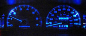 MP-7993-LED-GA-FOX-XP-BLUE 79-93 Mustang Blue LED Lamps Gauge Kit