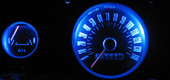 Model MP-66-LED-GA-BLUE - NEW from Mustang Project LED lamps for your gauges. Finally see your gauges at night with cool running lifetime LEDs 3-4X brighter than the old incandescent lamps! For the 65-66 Mustangs with 5 gauge cluster.