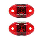 S21-RR00-1 TecNiq Red 2 Pack S21 Clearance Marker Lights