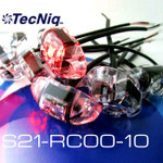 S21-RC00-1 TecNiq 10 Pack RED Clear Lens S21 Clearance Marker Lights