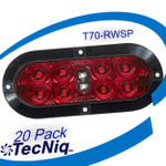 20 pack  T70-RWSP-1 TecNiq 6" Oval Stop Tail TURN with REVERSE Lights