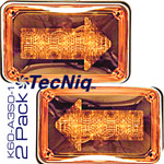 2 Pack  K60-A3S0-1 TecNiq Steady AMBER Arrow Amber Lens MASK