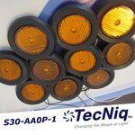 10 Pack S30-XX0P-1 TecNiq  2" Round, Low-Profile Side Markers Amber or RED