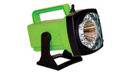 Rechargeable Spot/Flood LED Hand-Held Flashlight-Green-DC Charger