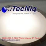 TecNiq E08 RED-White Recess Mount INTERIOR 8" Round
