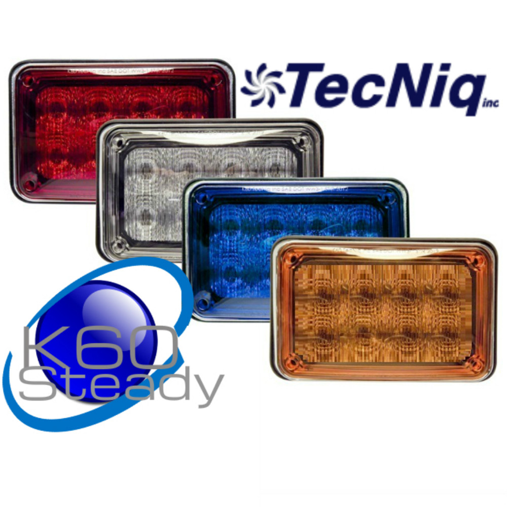 TecNiq K60-SW00-1 LED Surface Mount SCENE Lights with Chrome Kit USA Lifetime 
