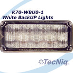 TecNiq K70 White Reverse Backup light with Trim Kit