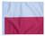 POLAND 11in x15 Replacement Flag for Motorcycle, Golf Cart and Car flag poles