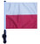 SSP Flags POLAND Golf Cart Flag with SSP Flags Bracket and Pole