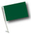GREEN Car Flag with Pole