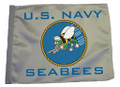 U.S. NAVY SEABEES FLAG - 11in x15 Replacement Flag for Motorcycle, Golf Cart and Car flag poles