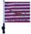 SSP Flags FIRST NAVY JACK 11"x15" Flag with Pole and EZ On Extended Straps Bracket
