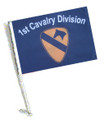 1st CAVALRY DIVISION Car Flag with Pole