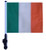 SSP Flags IRELAND 11"x15" Flag with Pole and EZ On Extended Straps Bracket
