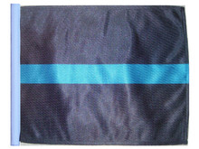 THIN BLUE LINE SSP Motorcycle Flag with Sissybar or Trunk Style Pole