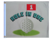 HOLE IN ONE 11in X 15in Flag with GROMMETS