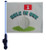 SSP Flags HOLE IN ONE 11"x15" Flag with Pole and EZ On Extended Straps Bracket
