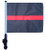   SSP Flags THIN RED LINE Golf Cart Flag with SSP Flags Bracket and Pole
