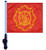 SSP Flags FIRE DEPT MALTESE CROSS DESIGN Golf Cart Flag Brackets with Pole